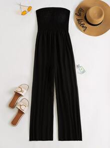 SHEIN Swim Summer Beach Bandeau Cover Up