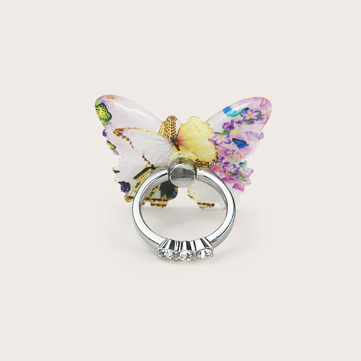 

Butterfly Shaped Phone Ring Holder, Multicolor