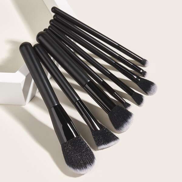 

8pcs Makeup Brush Set, Black