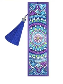 1pc DIY Diamond Mandala Bookmark - Multicolor - View 1