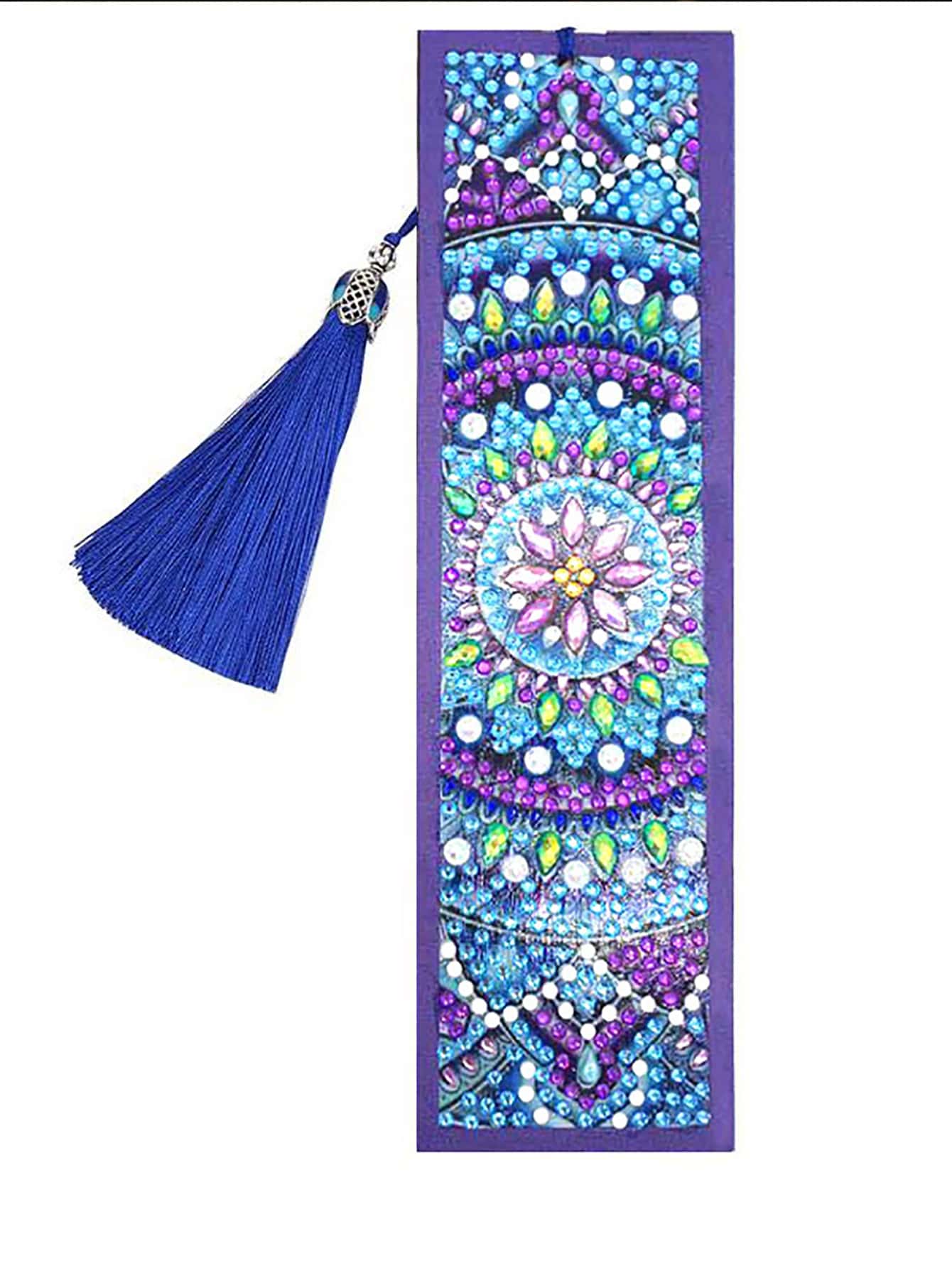 1pc DIY Diamond Mandala Bookmark - Multicolor - View 1