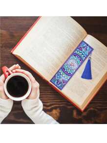 1pc DIY Diamond Mandala Bookmark - Multicolor - View 3