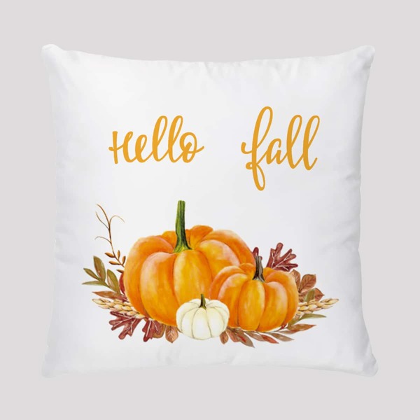 

Letter Pumpkin Cushion Cover Without Filler, Multicolor