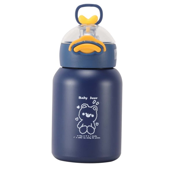 

Bear Print Vacuum Cup, Blue