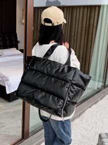 Bolsa De Viaje Acolchada De Gran Capacidad - Negro - Ver 8