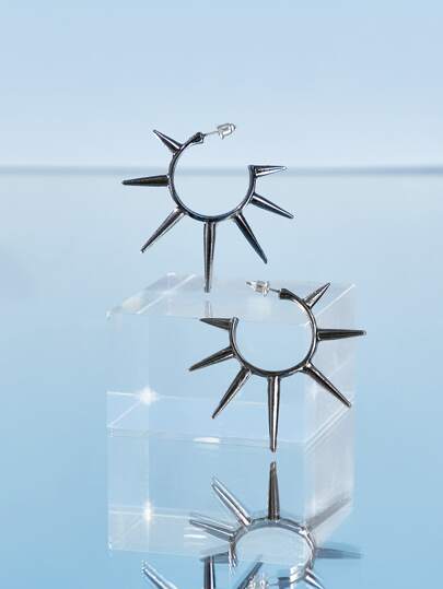 Street Life Boucles d'oreilles créoles structurées