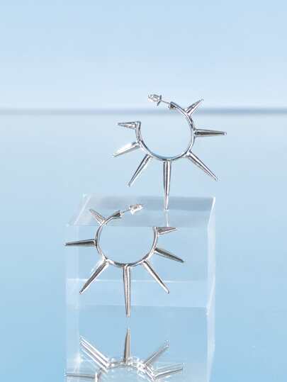 Street Life Simple Hoop Earrings