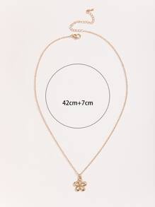 Vòng cổ quyến rũ hoa - Vàng - Xem 3