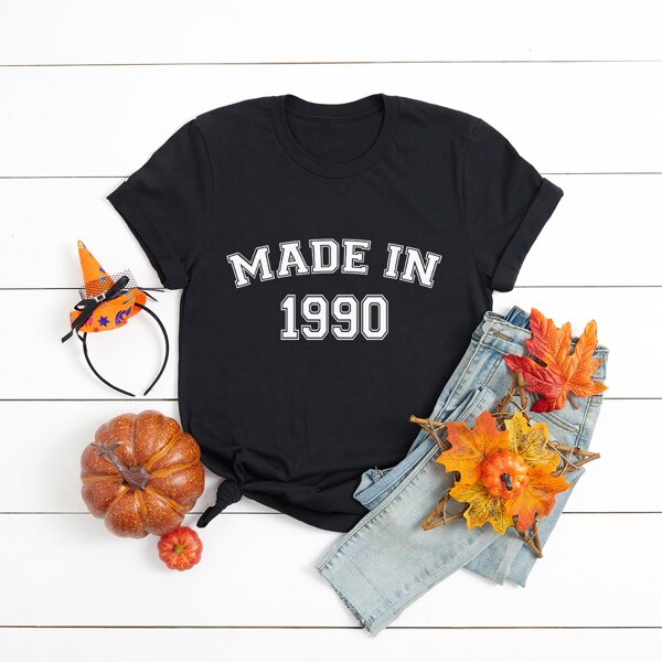 

Plus Letter Graphic Tee, Black