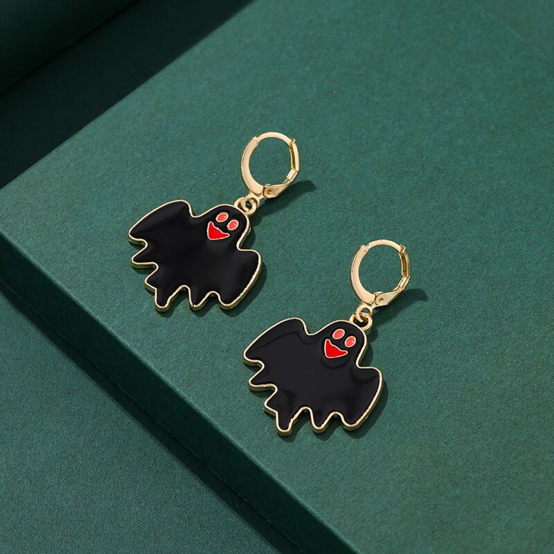

Ghost Drop Earrings, Black