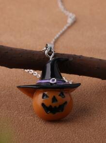 Collar con accesorio Halloween calabaza - Multicolor - Ver 3
