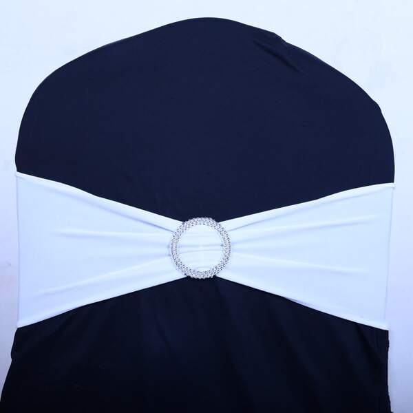 

10pcs Stretchy Bow Chair Back Decoration, White