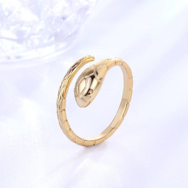 

18K Gold Plated Snake Design Ring