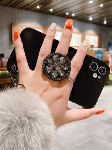 Custodia telefonico semplice con Impugnatura per telefono eccezionale & morbido palla pendente - nero - Visualizzare 3