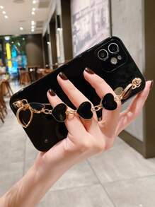 心腕帶手機殼 - 黑色 - 查看 2