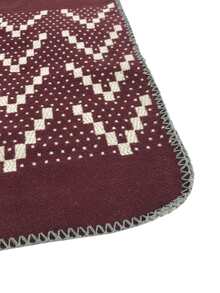 Khăn choàng họa tiết Chevron - Đỏ - Xem 3