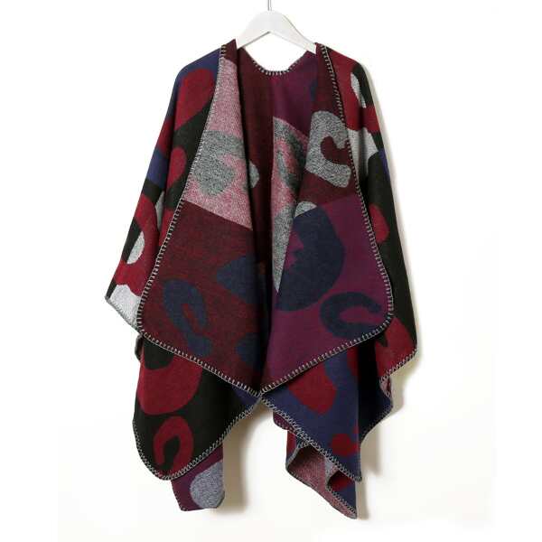 

Color Block Shawl Scarf, Multicolor