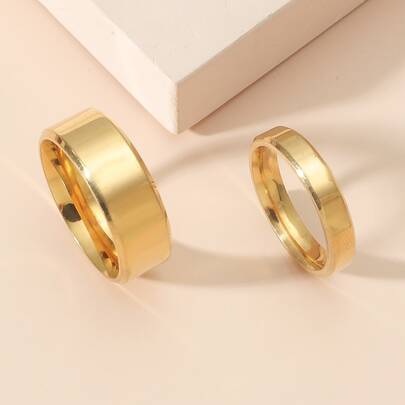 2pcs Couple Minimalist Ring