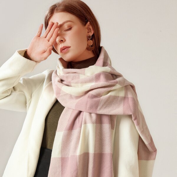 

Plaid Print Scarf, Multicolor