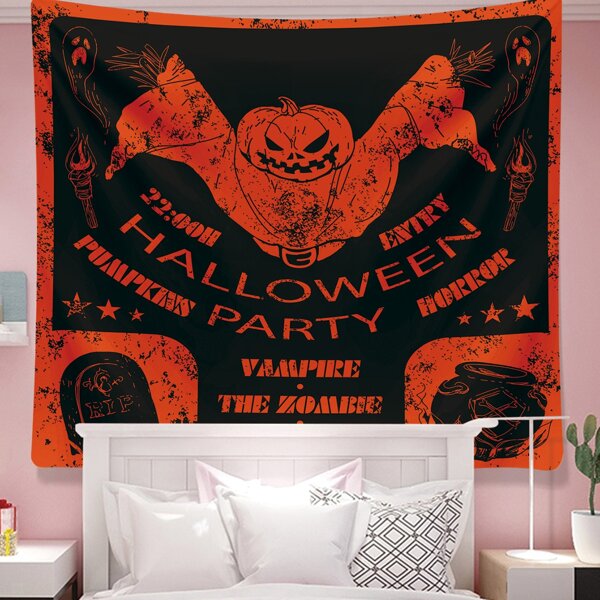 

Halloween Print Tapestry, Multicolor