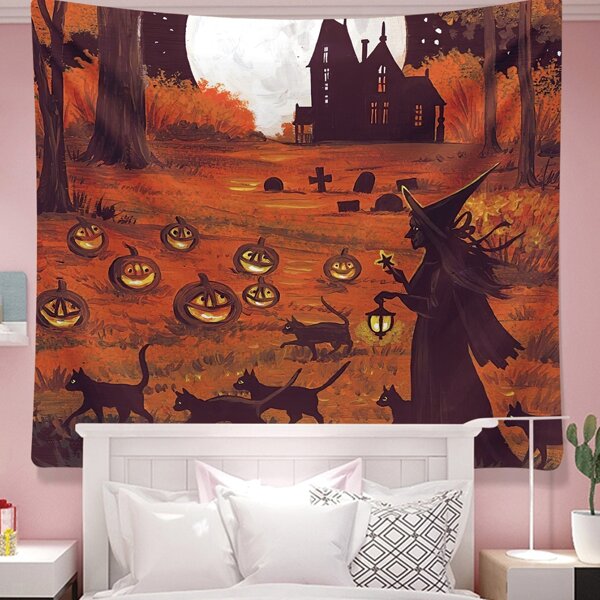 

Halloween Print Tapestry, Multicolor