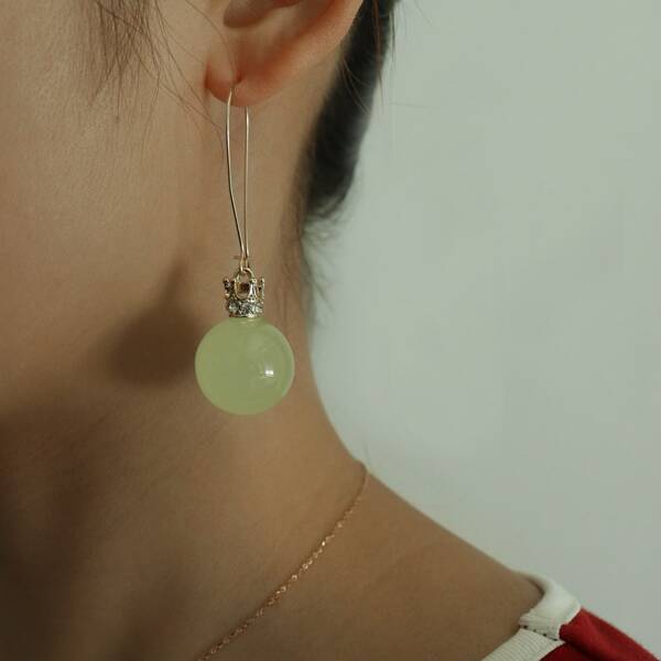 

Round Shape Earrings, Gold