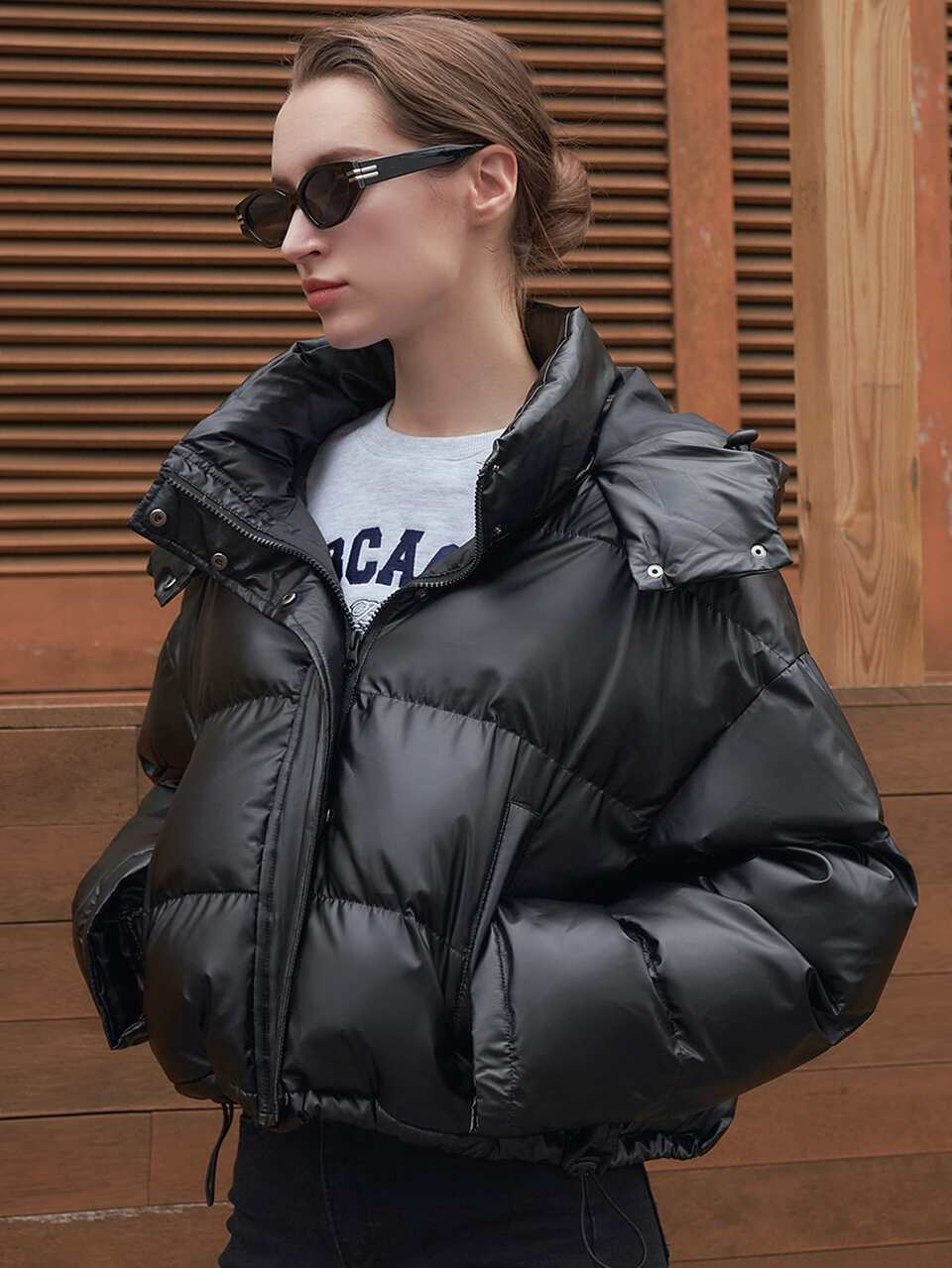 Solid Hooded Winter Thick Pockets Coat ,Winter Women Clothes,Winter Coat Women Jacket