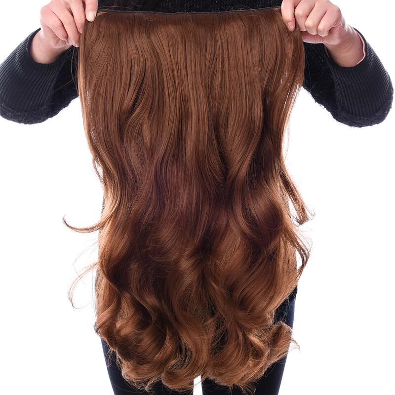 

Long Curly Hair Extension, Rust brown