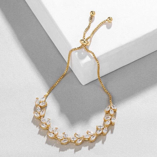 

18K Gold Plated Zircon Decor Bracelet