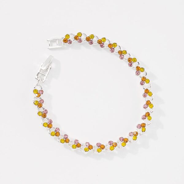 

Rhinestone Decor Bracelet, Multicolor