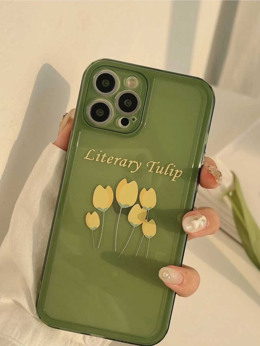 鬱金香繪畫手機外殼 - 彩色 - 查看 1