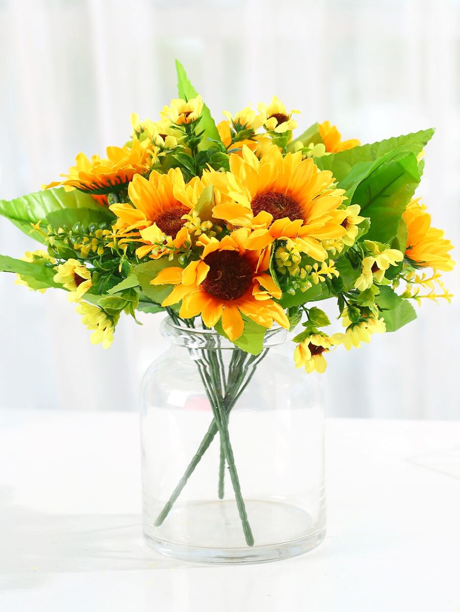 1 pieza Girasol artificial - Amarillo - Ver 1