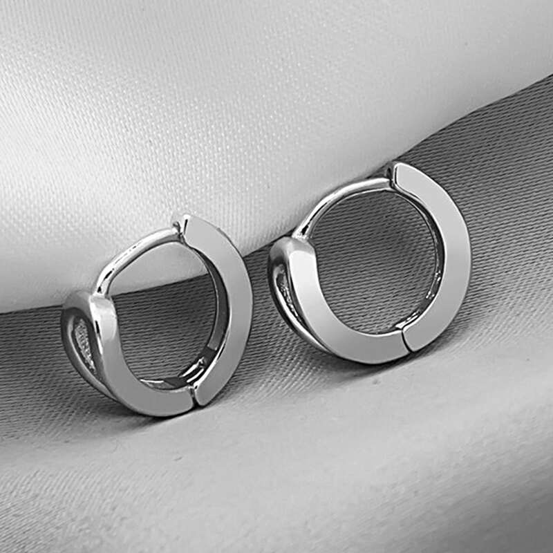 

Minimalist Hoop Earrings, Silver