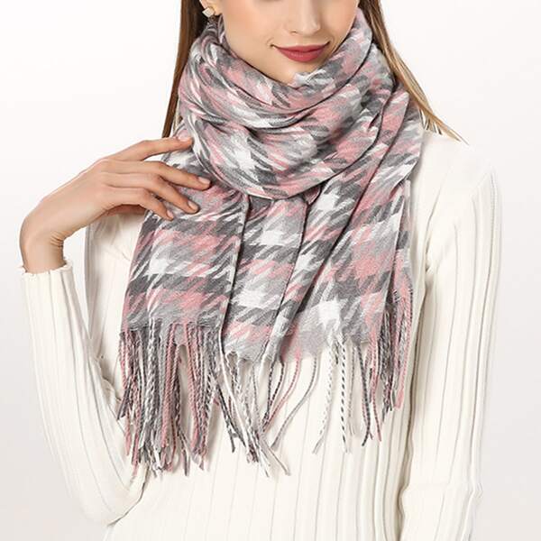 

Plaid Print Scarf, Multicolor
