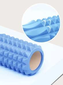 1pc Crescent Moon Shaped Mini Hollow Yoga Roller, Massage Roller, Fitness Foam Roller, Muscle Massage Hollow Roller, Deep Tissue Fitness Relaxation Roller - Blue - View 5