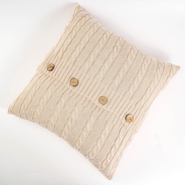 

Plain Cushion Cover Without Filler, Beige
