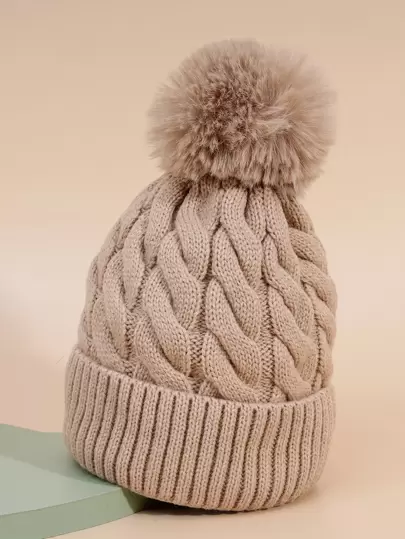 1 件保暖内衬滑雪帽，男女通用 Y2K 风格针织帽，休闲百搭冬季寒冷天气帽，适合日常通勤