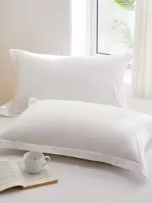 Áo gối trơn 1 cặp không có chất làm đầy - trắng - Xem 1