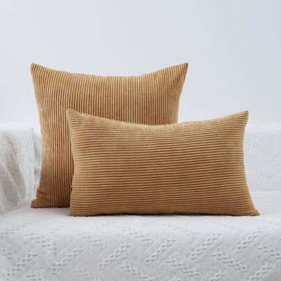 1pc Plain Cushion Cover Without Filler