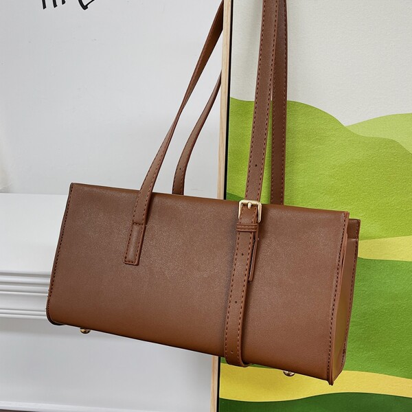 

Minimalist Shoulder Bag, Brown