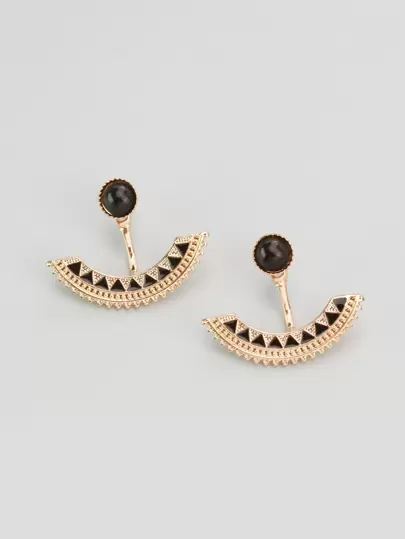 Round Decor Earring Jackets