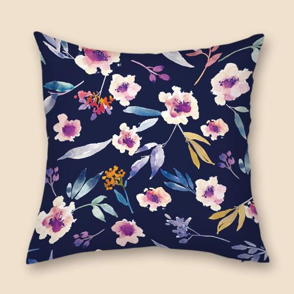 

Floral Print Cushion Cover Without Filler, Multicolor