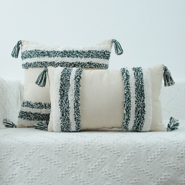 

1pc Striped Pattern Cushion Cover Without Filler, Multicolor