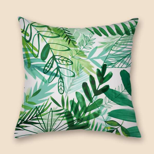 

Plants Pattern Cushion Cover Without Filler, Multicolor