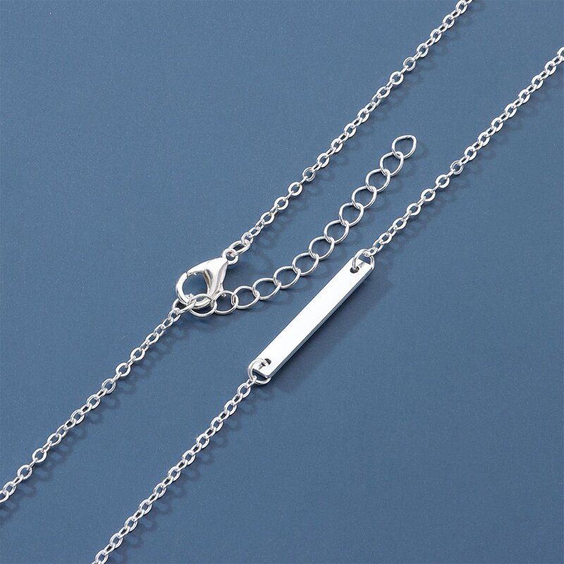 

Geo Decor Chain Necklace, Silver