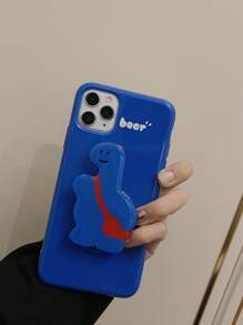 帶字母圖案的手機套，配有卡通式推出手機握把，適用於iPhone 15/15 Plus /15 Pro /15 Promax - 彩色 - 查看 6