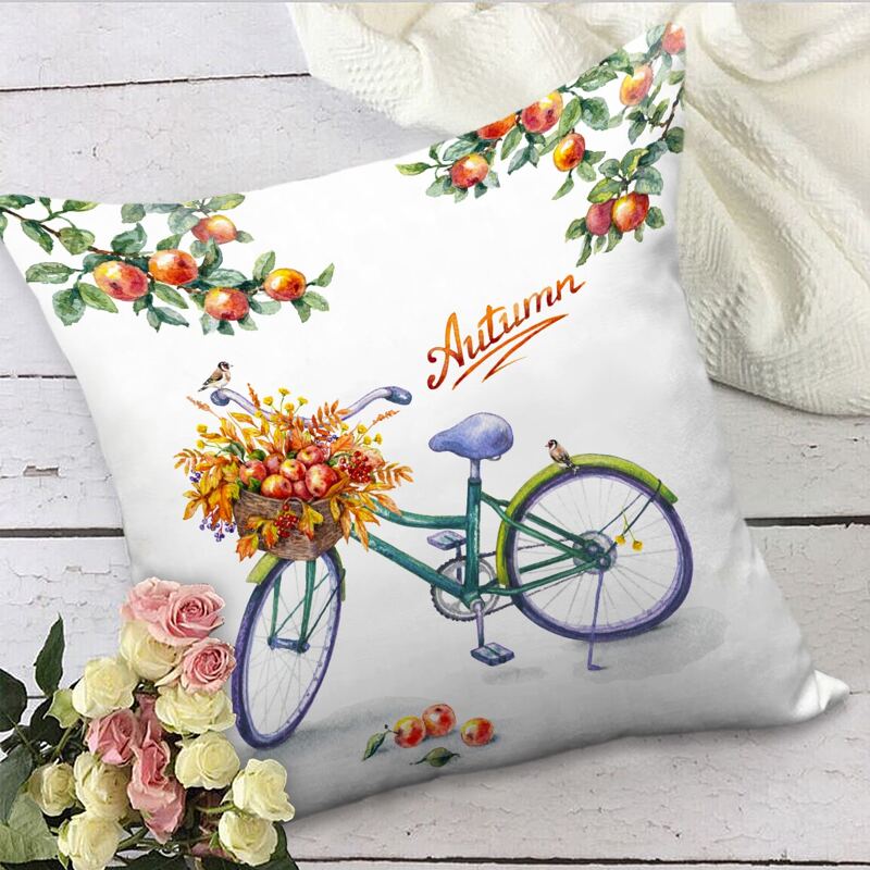

Letter Graphic Print Cushion Cover Without Filler, Multicolor