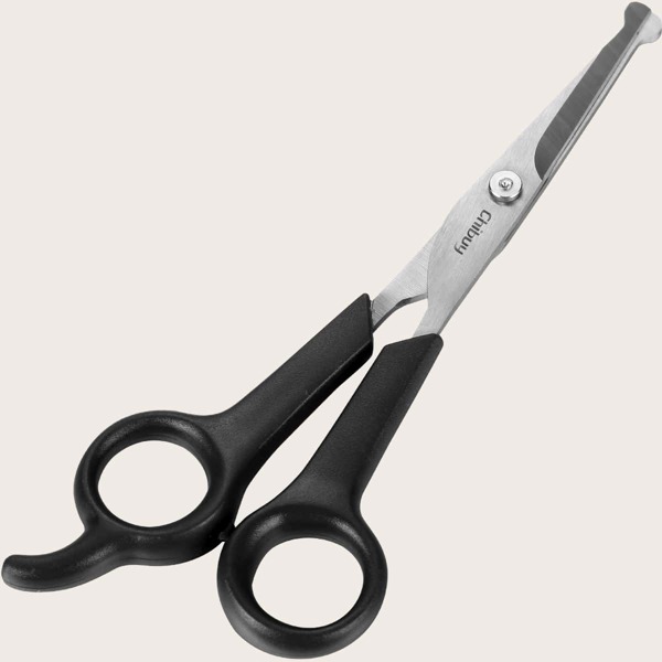 

1pc Pet Grooming Scissor, Black