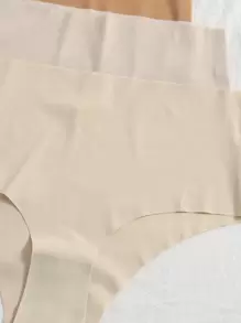 Snug Zone Women's Casual High Stretch Plain Multicolor Bikini Panties Set Comfortable Underwear Fabric Briefs - Multicolor - View 3