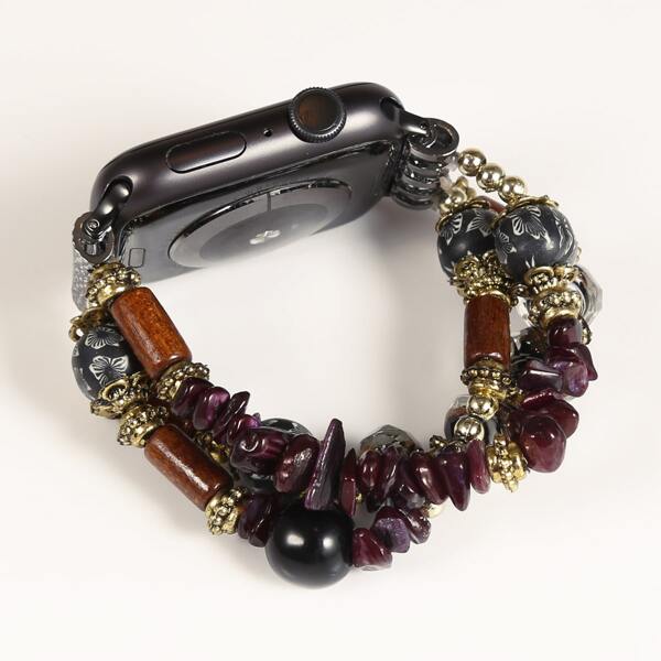 

Beaded Watchband For iWatch, Multicolor